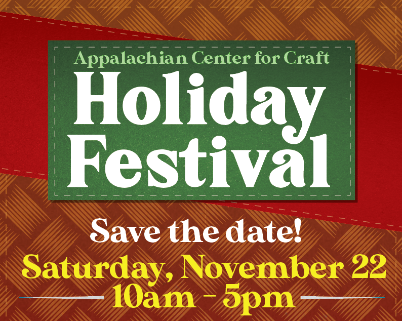 graphic with red background and text that stated "Holiday Festival Save the Date! Saturday, November 22 10AM-5PM