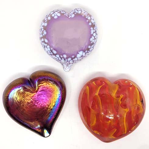 glass hearts