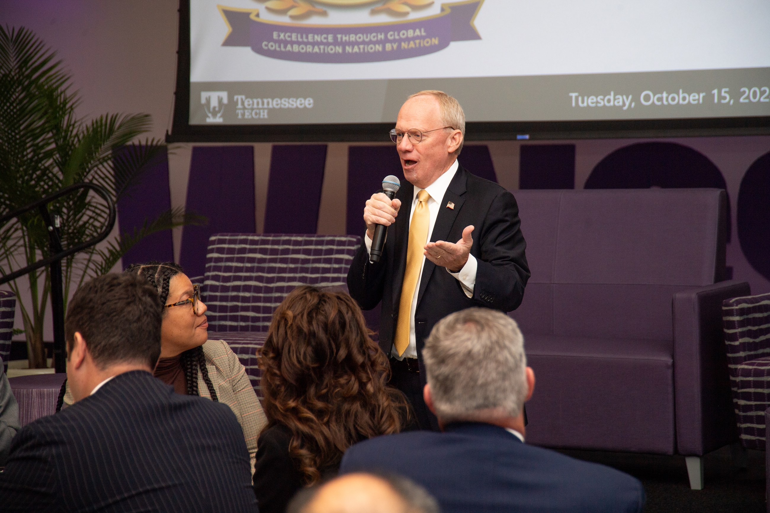 Congressman John Rose delivers remarks. 