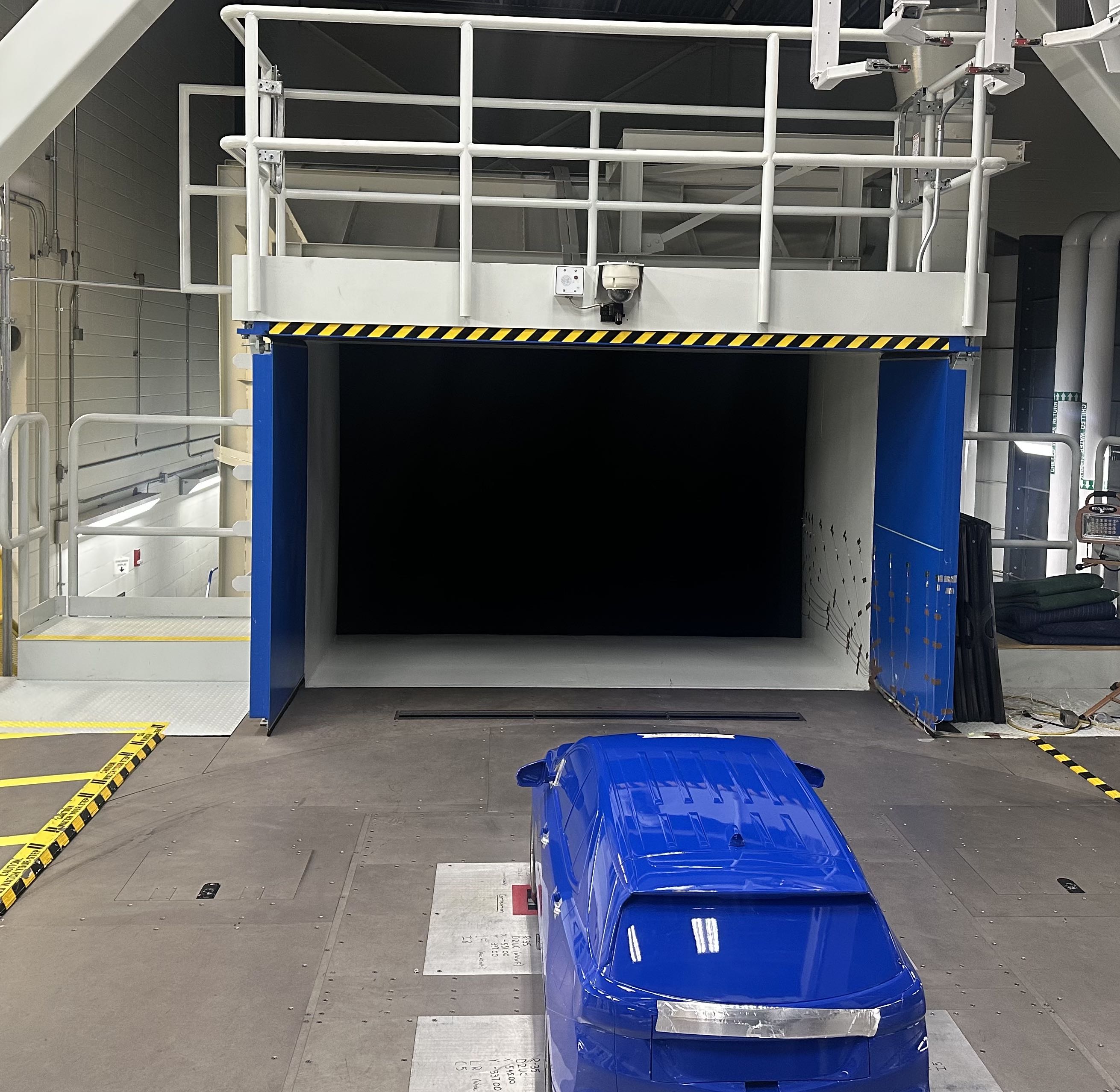 Tennessee Tech’s wind tunnel, valued at $50 million, shown at its current location at a General Motors test facility outside Detroit, Mich. 