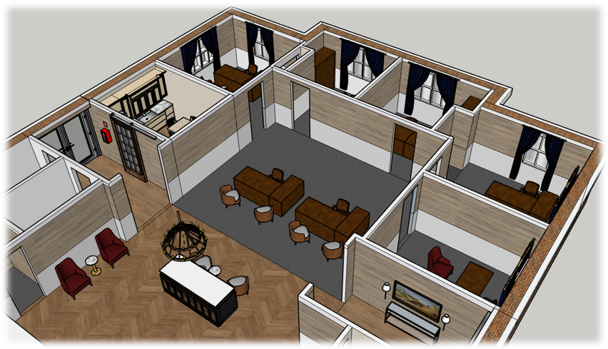 Design blueprints showing proposed enhancements to First National Bank of Tennessee’s Algood location. Design blueprints showing proposed enhancements to First National Bank of Tennessee’s Algood location.